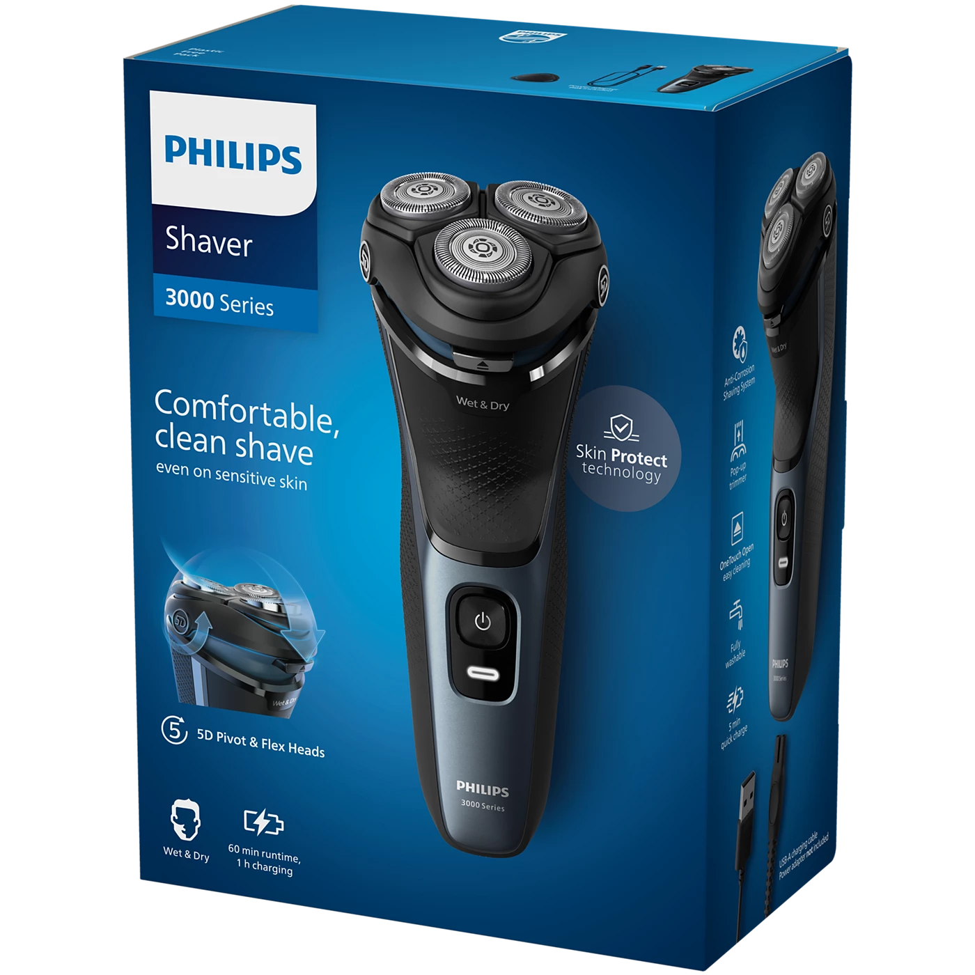 Philips AquaTouch Shaver 3000 Wet &amp; Dry S3144