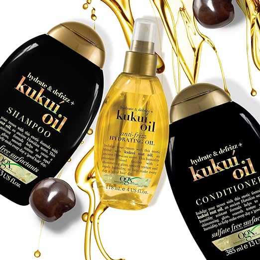 OGX Kukui Oil Shampoo Hydrate Plus Defrizz 13oz (385ml)