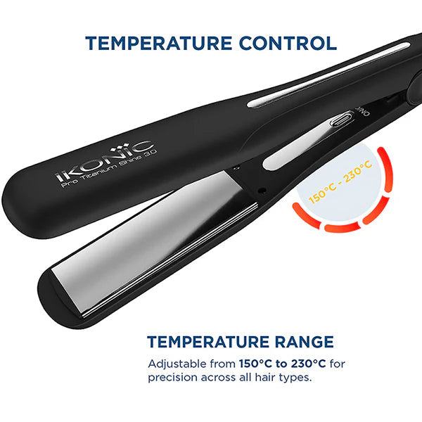 Ikonic Professional Pro Titanium Shine 3.0 Hair Straightener