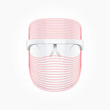 WINSTON LED LIGHT THERAPY FACE MASK TRANSPARENT & WHITE WITH 3 LIGHT MODES