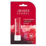 Jovees Herbal Strawberry High Gloss Lip Balm For Soft, Glossy And Supple Lips | 24 Hour Hydration | Rejuvenates Dark, Pigmented, Dry, Chapped And Discoloration Lips 5g