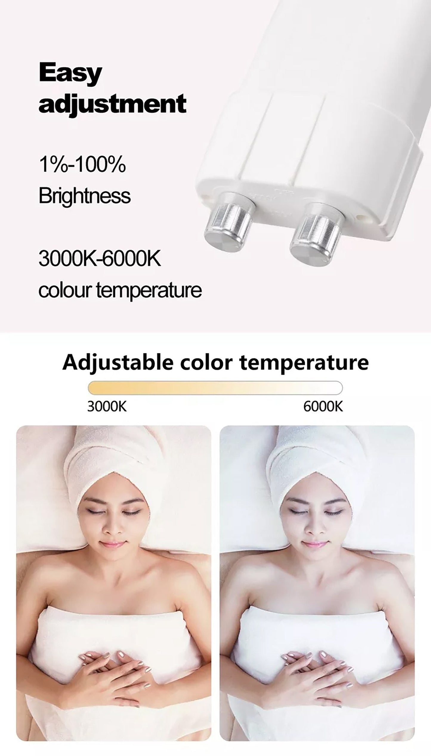 LED HALF MOON LIGHT HD M8X Moon Light for EyeLash Extension, Nails, Tattooing, Makeup, Microblading and Facials