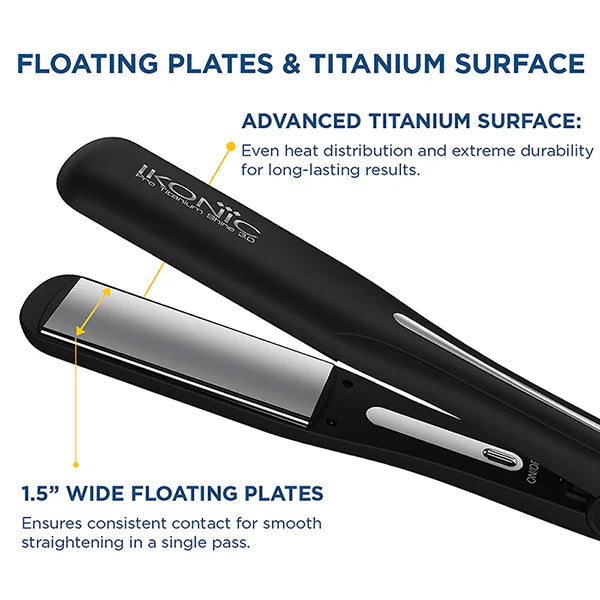 Ikonic Professional Pro Titanium Shine 3.0 Hair Straightener