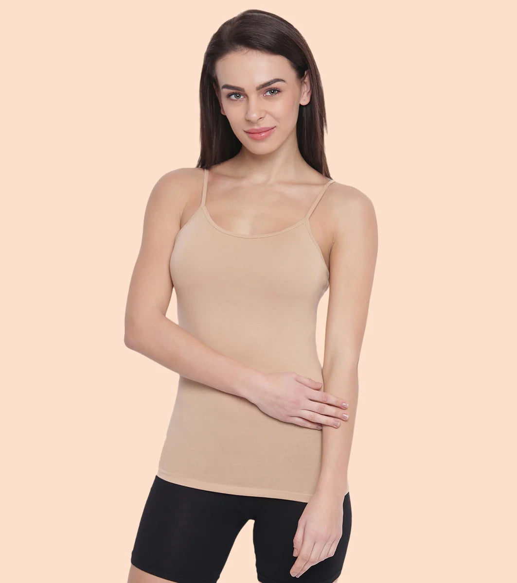 Enamor Essentials Stretch Cotton Camisole for Women | E001