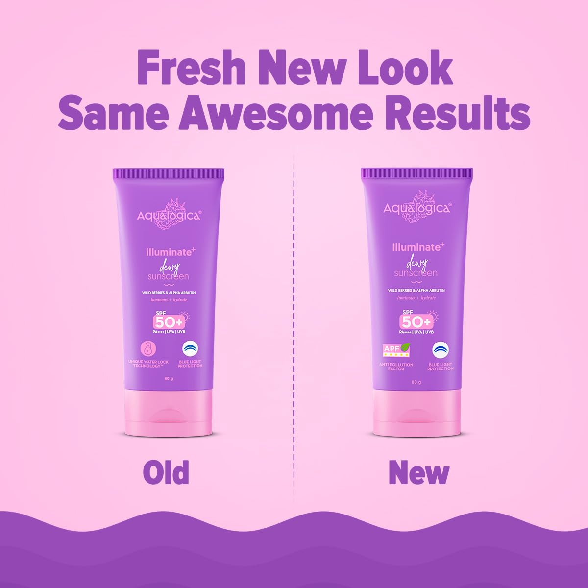 Aqualogica Illuminate+ Dewy Sunscreen SPF 50+ PA++++ 80g