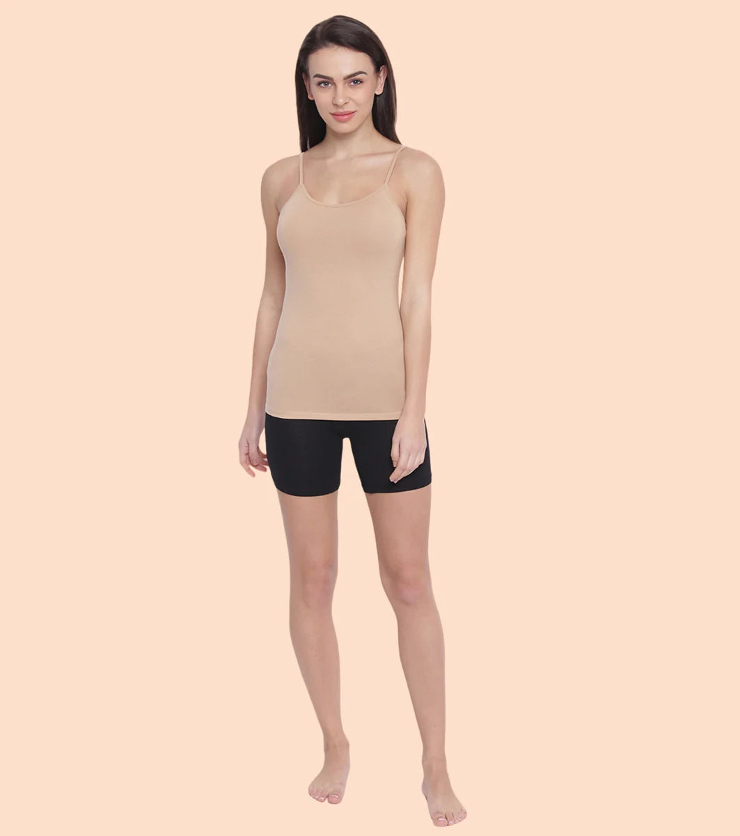 Enamor Essentials Stretch Cotton Camisole for Women | E001