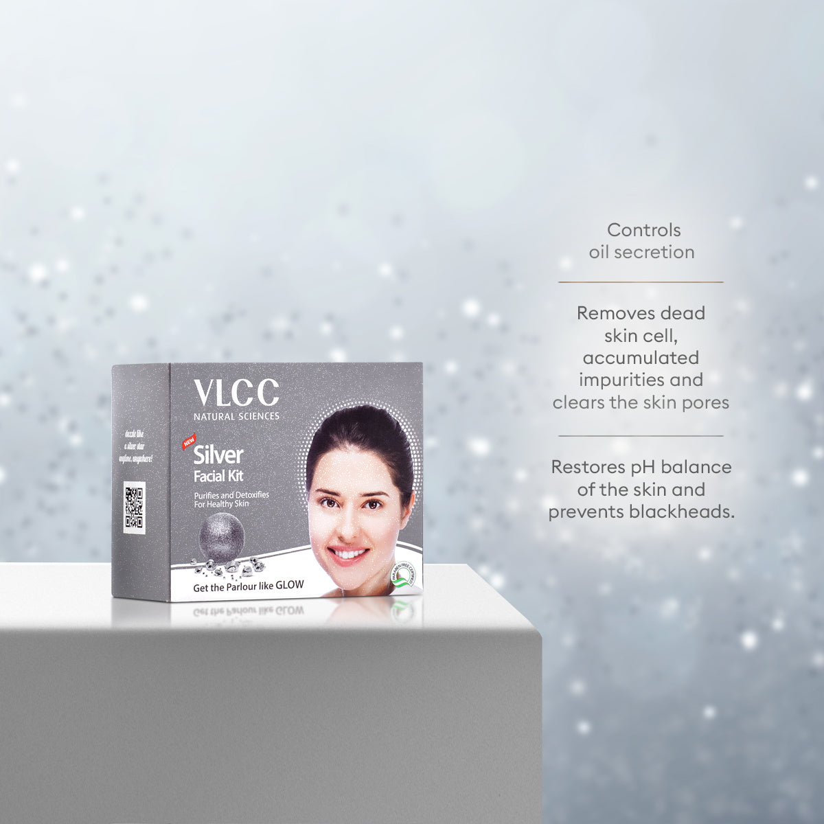 VLCC Silver Facial Kit Detox & Skin Lightening 60g
