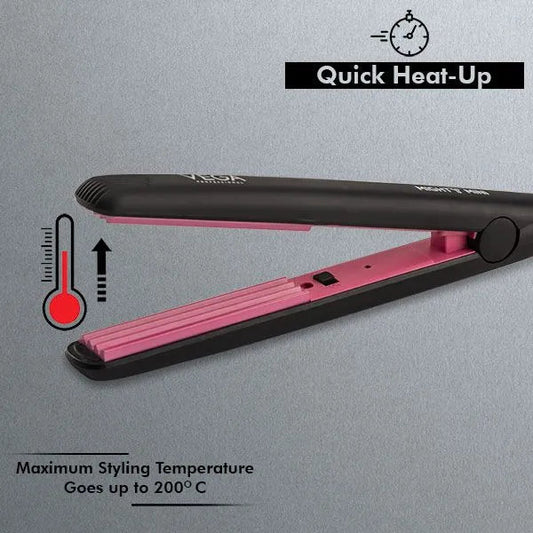 Vega Professional Mighty Mini Hair Crimper Black-Pink