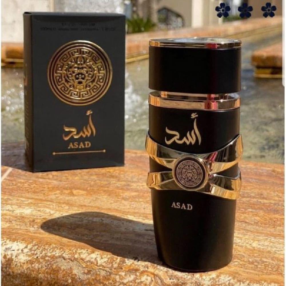 Lattafa Asad Perfume For Men, Long Lasting Luxury Arabian Fragrance, Vanilla, Amber & Sandalwood Liquid Eau De Parfum, 100ml