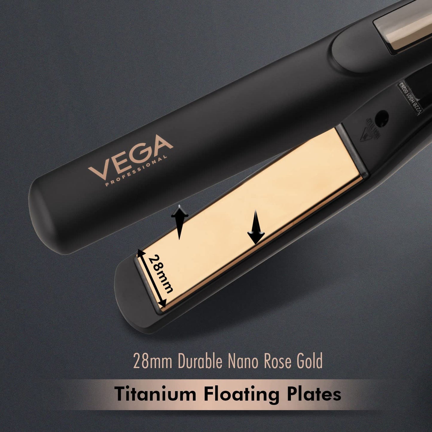 Vega Professional Pro Nano Rose Gold Hair Straightener