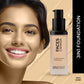 FACES CANADA Flawless Matte Foundation 30 ml | 3-in-1 Foundation + Moisturizer + Concealer | 12 HR Hydration + SPF 18 | Full HD Matte Coverage | Lightweight | Anti Ageing