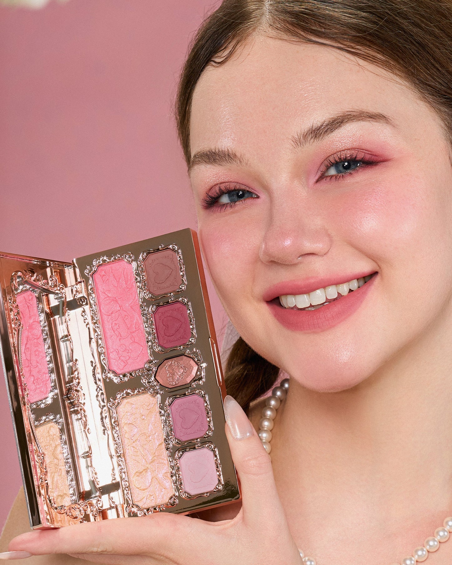 Flower Knows Strawberry Cupid Makeup Palette S02 Cupids Mischief