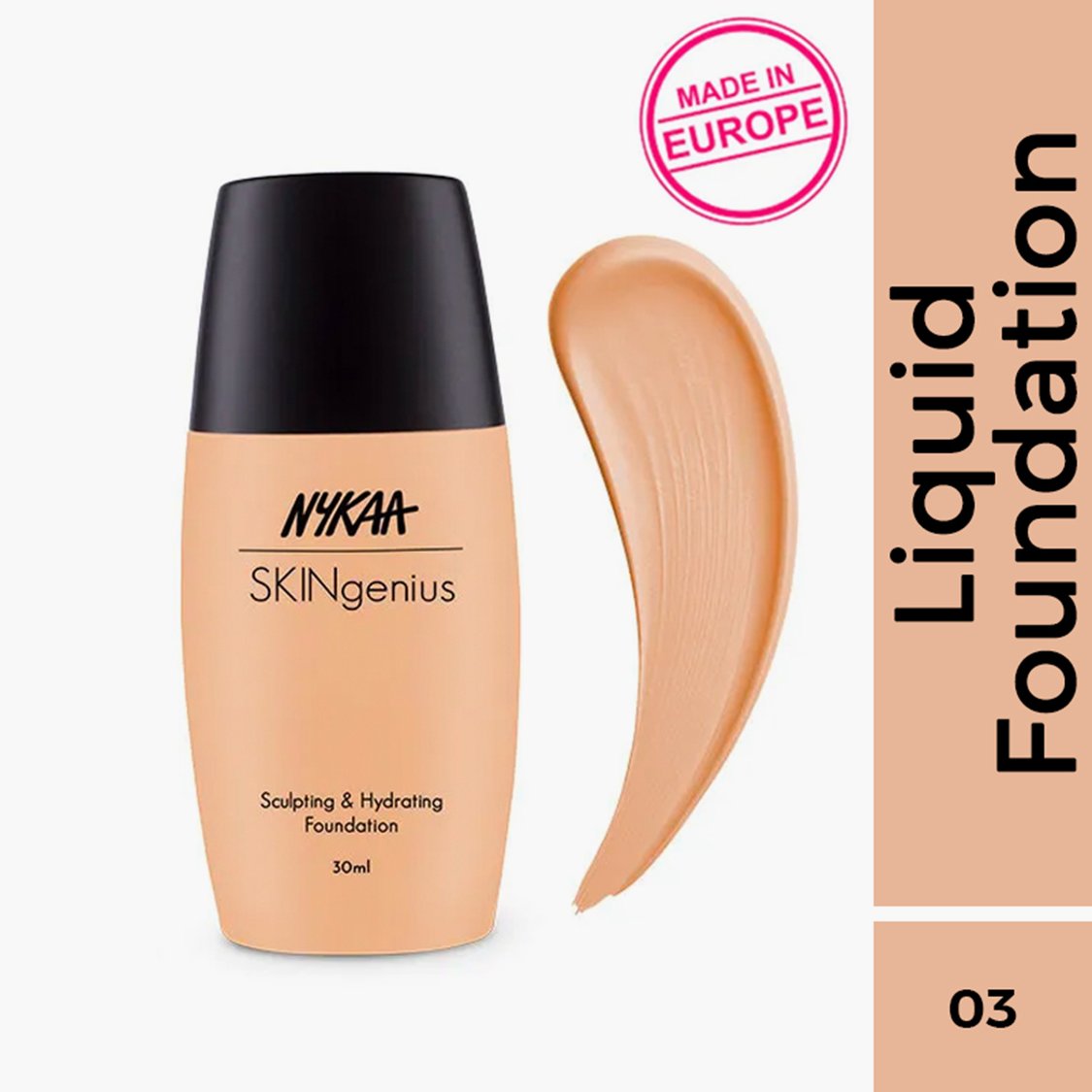 Nykaa SKINgenius Sculpting & Hydrating Dewy Foundation For Dry Skin 30ml
