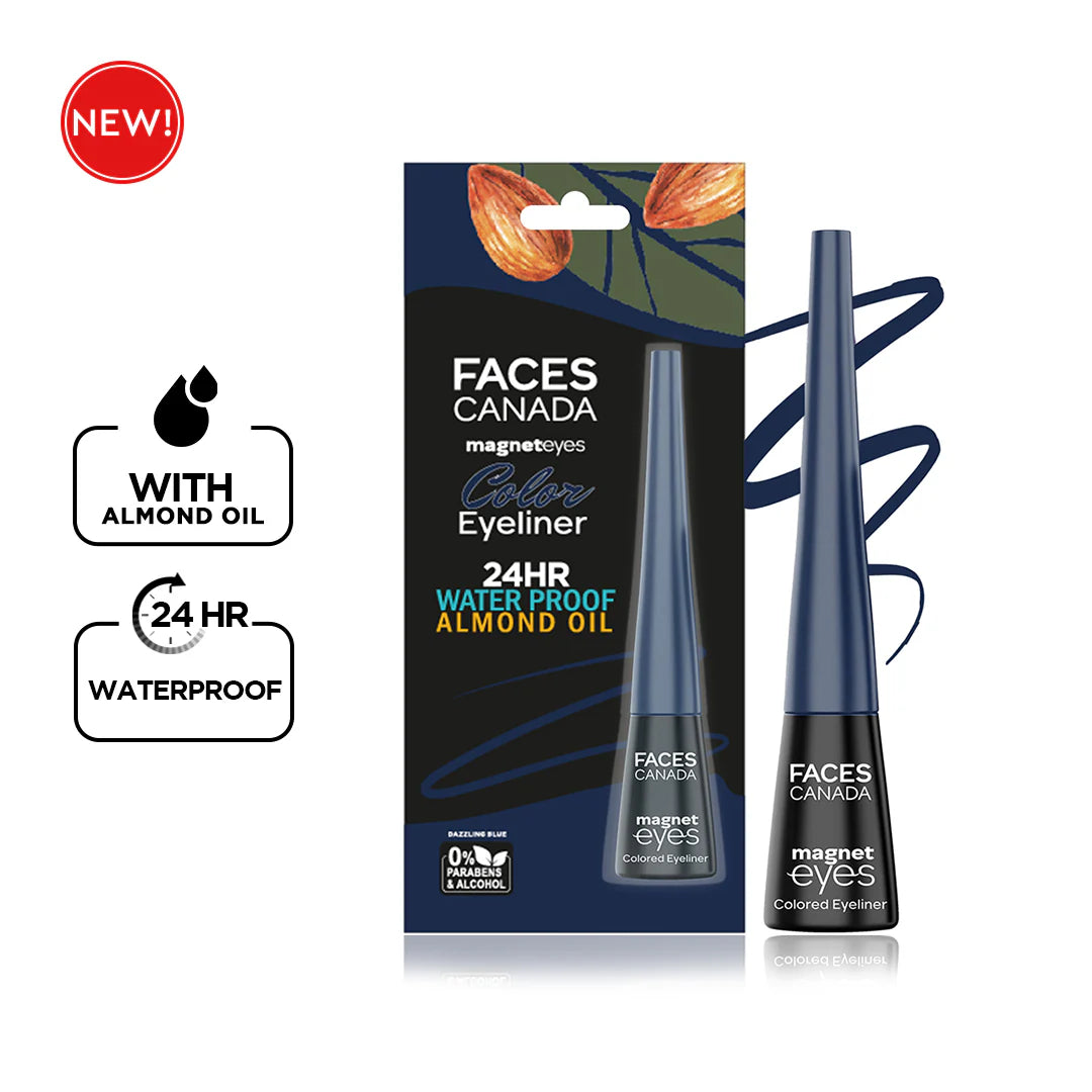 Faces Canada Magneteyes Colored Eyeliner 24hr Water Resistant Almond Extract 4ml