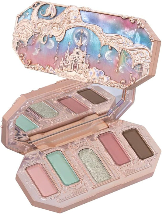 Flower Knows Moonlight Mermaid Five-Color Jewelry Eyeshadow Palette 6.3g (03 Ocean Siren)