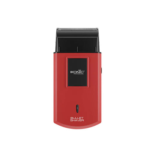 Ikonic Professional Bullet Shaver Travel Shaver Cordless ( Red )