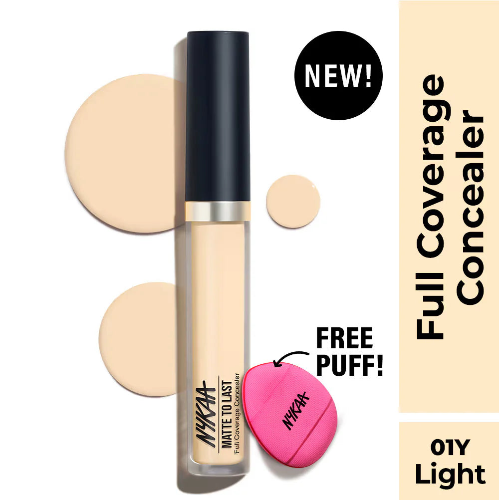 Nykaa Matte To Last Full Coverage Liquid Concealer (4.5g)