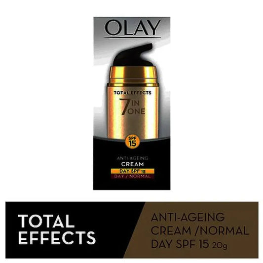 Olay Total Effects 7-In-1 - Anti-Ageing Skin Cream Moisturizer, Normal SPF15, 20 g