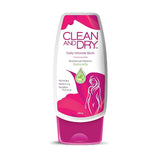 CLEAN & DRY | Daily Intimate Wash Restores pH Balance Naturally Mint Aloe Vera 190ml