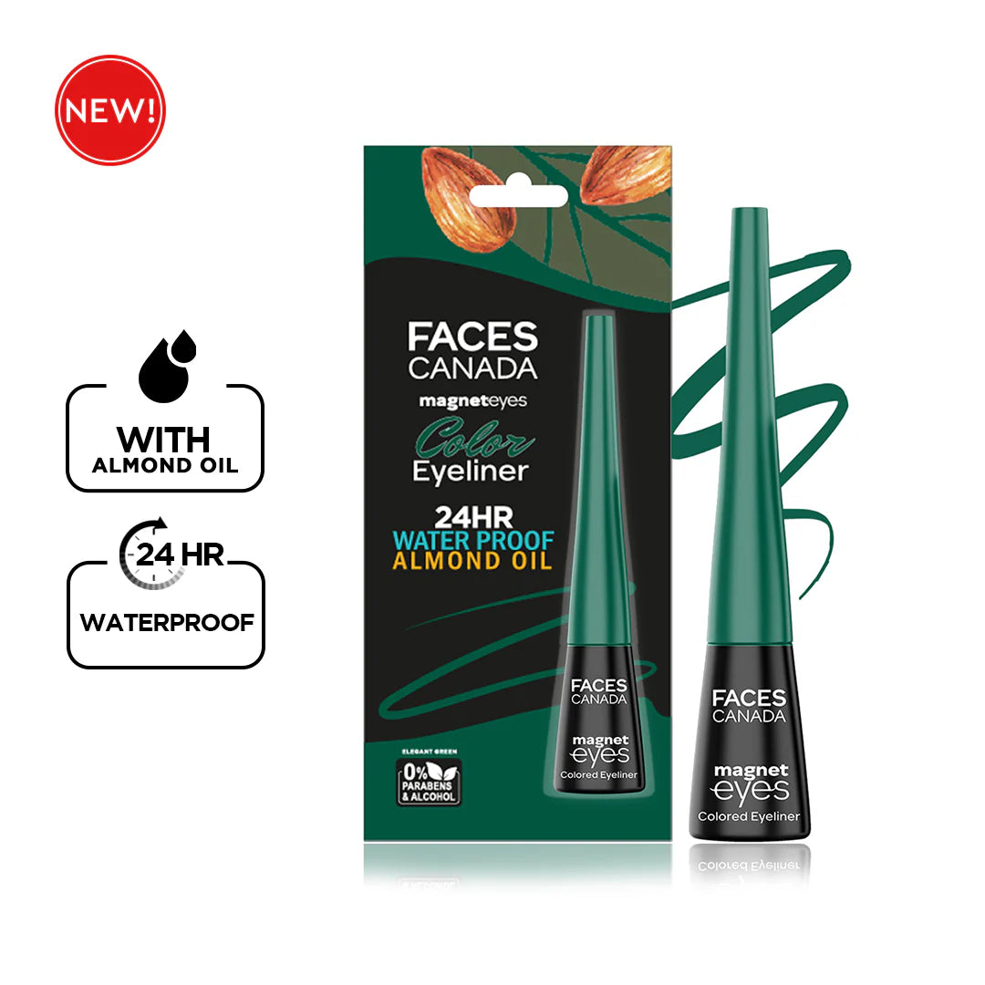 Faces Canada Magneteyes Colored Eyeliner 24hr Water Resistant Almond Extract 4ml