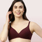Enamor-A039 Perfect Coverage T-Shirt Bra - Supima Cotton Padded Wirefree Medium Coverage