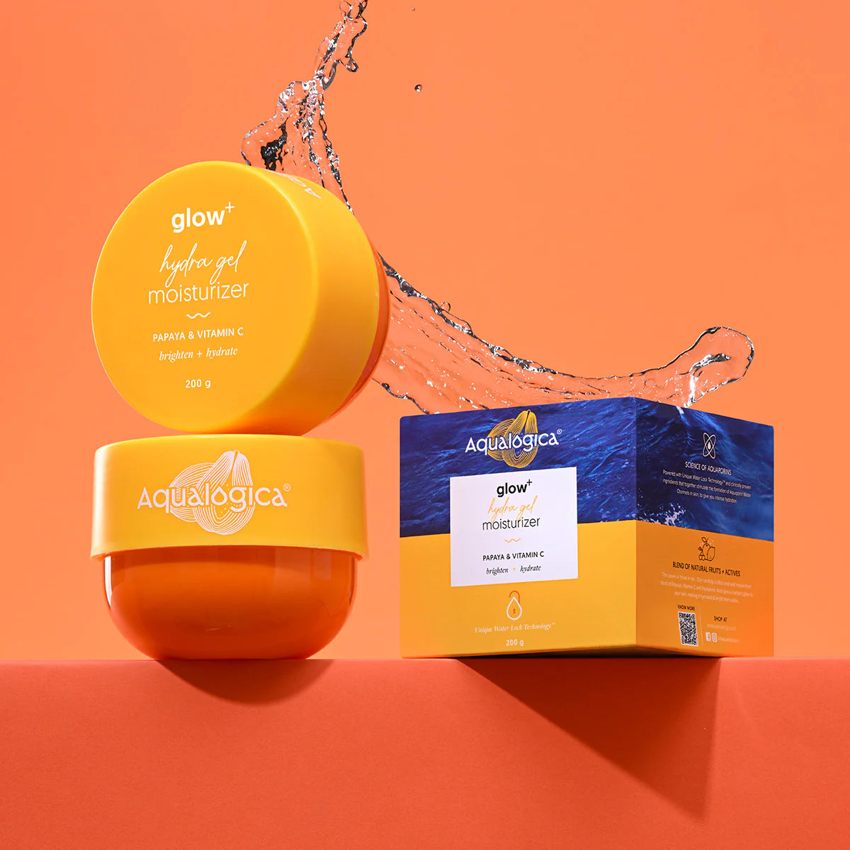 Aqualogica Glow+ Hydra Gel Moisturizer with Vitamin C & Papaya 200g