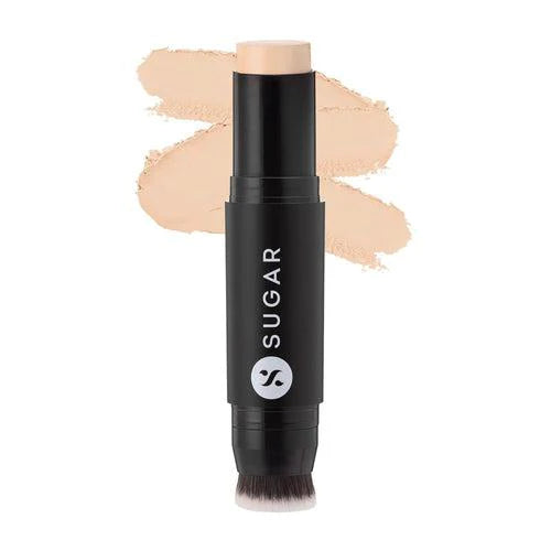 SUGAR Cosmetics Ace Of Face Mini Foundation Stick with In-Built Brush | Lasts 24hrs | Full Coverage Foundation for Women | 7gm