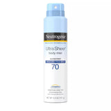 Neutrogena Ultra Sheer Body Mist Sunscreen Broad Spectrum Spray SPF 70 141gm