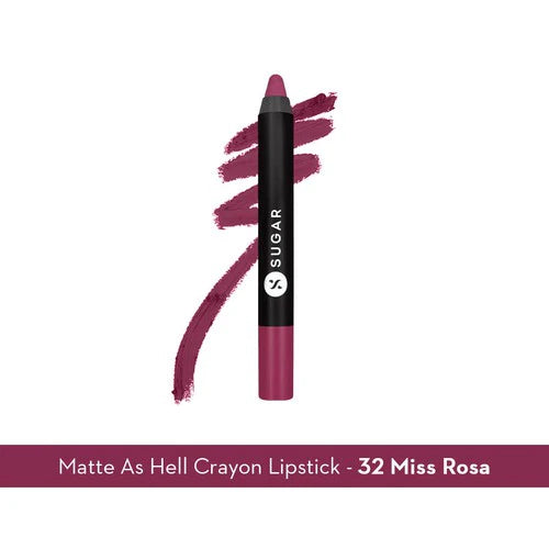SUGAR Cosmetics - Matte As Hell - Crayon Lipstick 2.5g