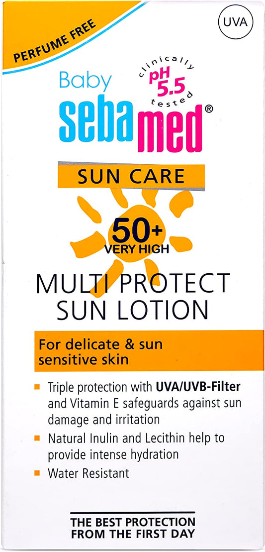 Sebamed Baby PH 5.5 Sun Care 50+ Very High Multi Protect Sun Lotion For Delicate & Sun Sensitive Skin 200ml