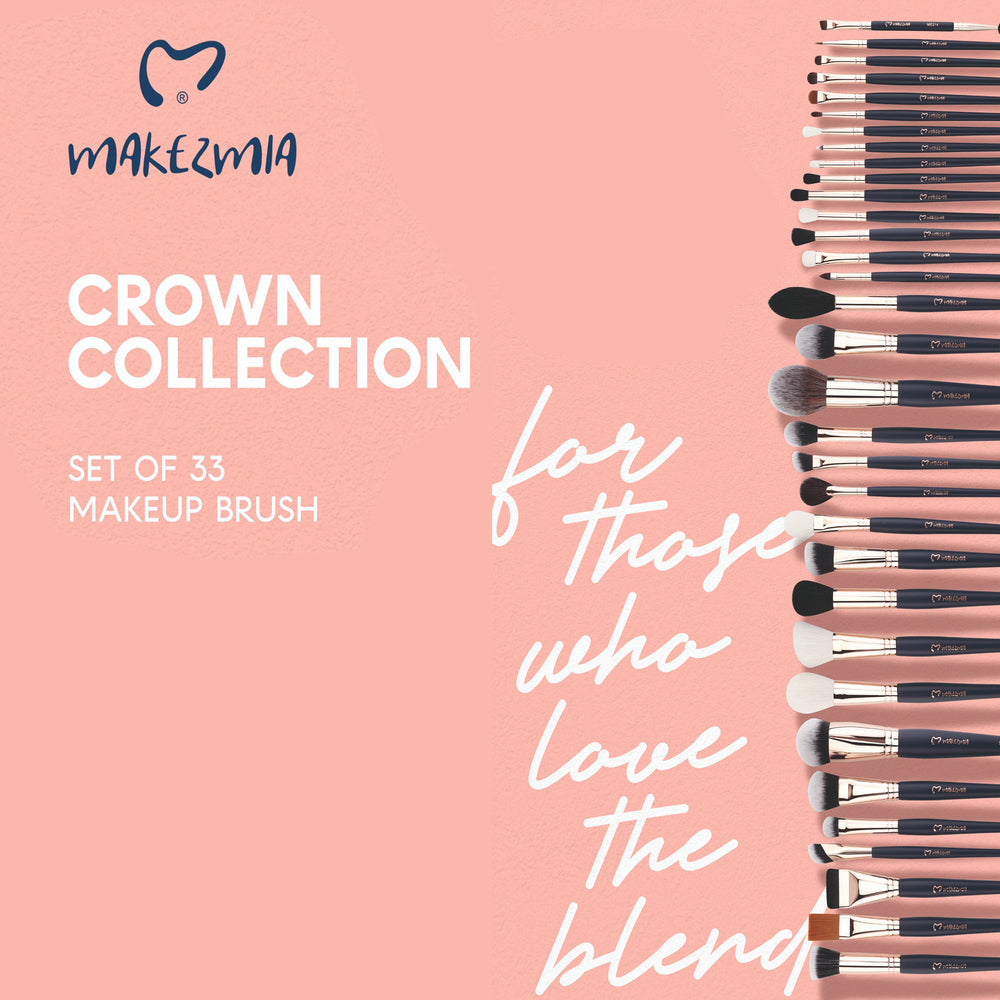 MAKEZMIA Crown Collection Set of 33 Makeup Brush