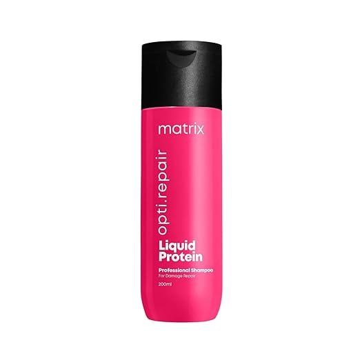 Matrix Opti.Repair Professional Liquid Protein Shampoo | Repairs Damage from 1st Use | for Less Split Ends, Breakage, Knotting | Paraben-free, 200ml