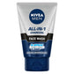 Nivea Men Face Wash All in 1 Charcoal, to Detoxify & Refresh Skin with 10x Vitamin C Effect, for All Skin Types 100g