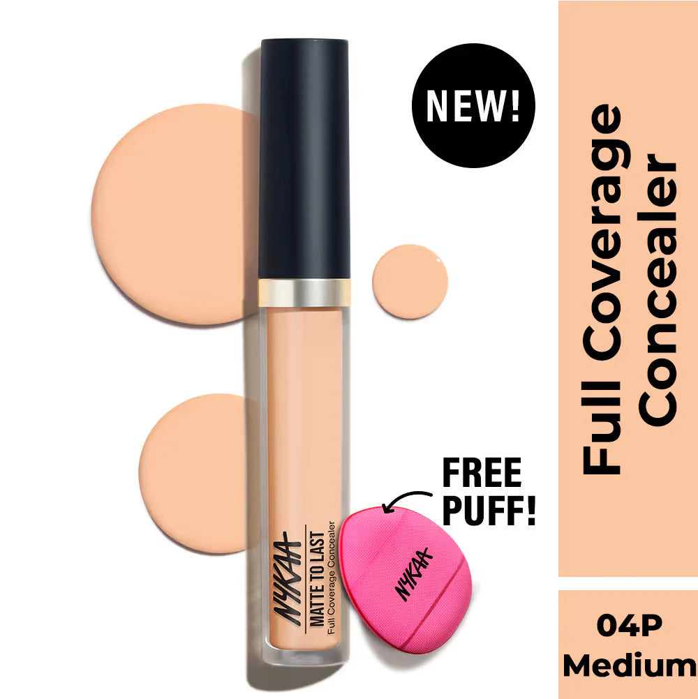 Nykaa Matte To Last Full Coverage Liquid Concealer (4.5g)