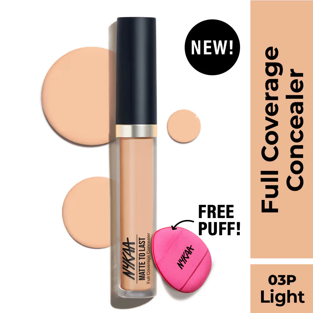 Nykaa Matte To Last Full Coverage Liquid Concealer (4.5g)