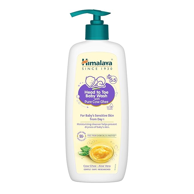 Himalaya Head to Toe Baby Wash with Pure Cow Ghee (400ml)