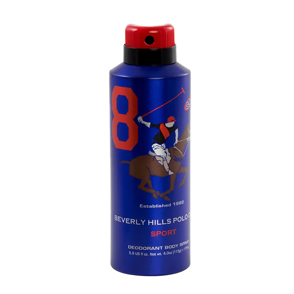 US Polo Club Beverly Hills Polo Club Sport Number Eight Deo 175ml