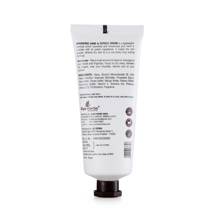 Riyo Herbs Hand And Cuticle Cream 50gm
