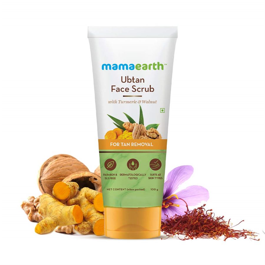 Mamaearth Ubtan Face Scrub with Turmeric &amp; Walnut 100g