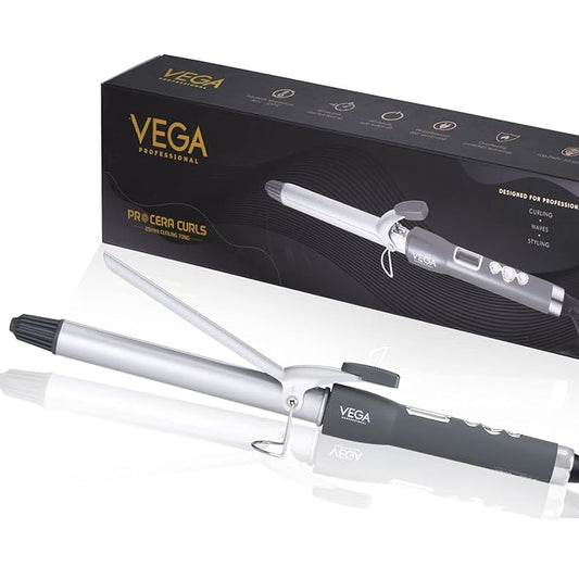 VEGA PROFESSIONAL Pro Cera Curls 25mm Curling Tong