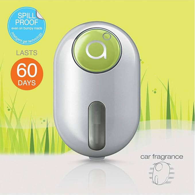 Godrej aer click | Car Vent Air Freshener Kit - Long-Lasting | Spill-proof | Fresh Lush Green