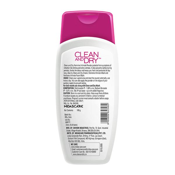 CLEAN & DRY Feminine Intimate Powder 100g