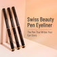 SWISS BEAUTY Waterproof And Long Wearing Bold Felt Tip Pen Glossy Eyeliner | Smudge Proof Eye Makeup | Quick Drying | Jet Black 1.2ml