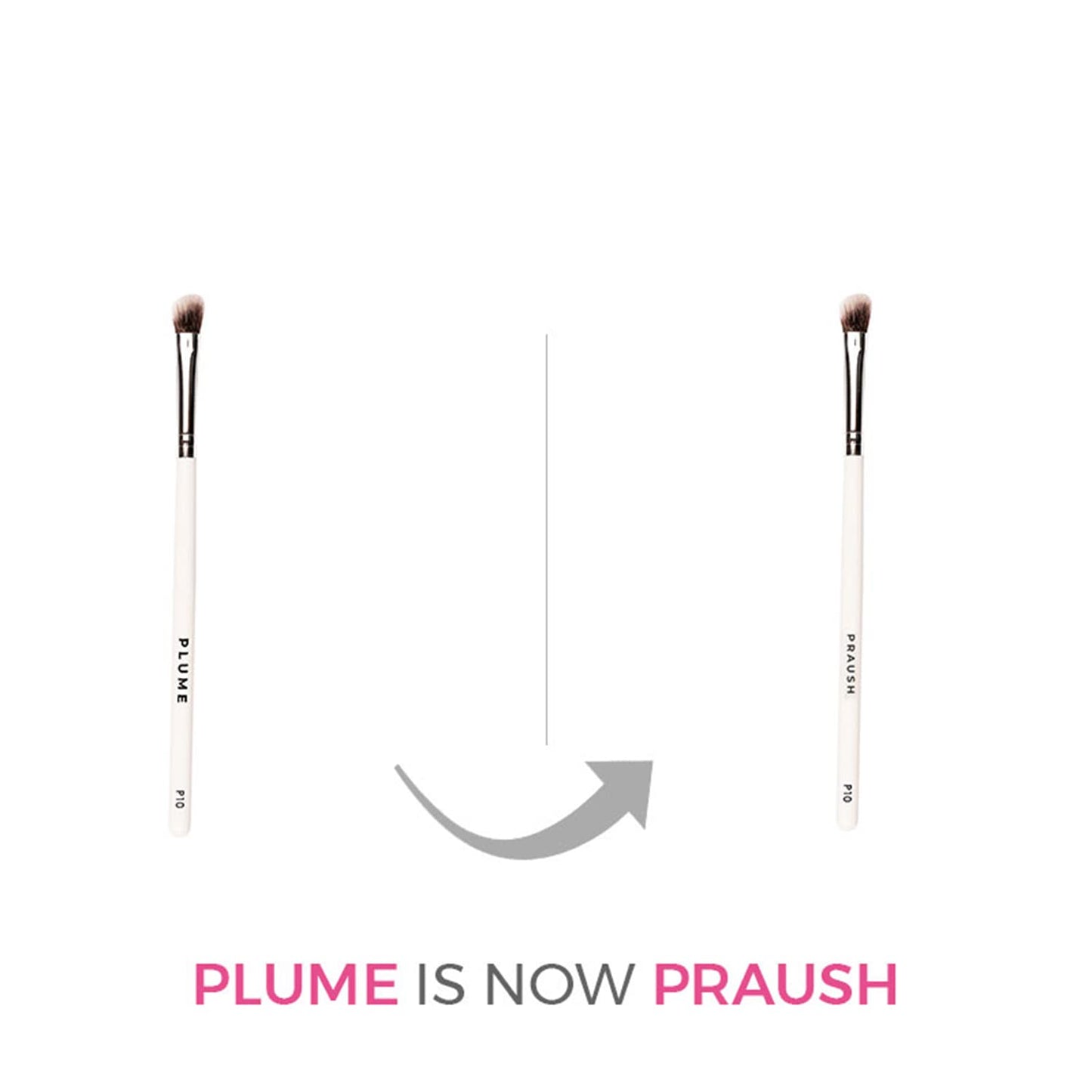 Plume ANGLED CREASE BLENDING/NOSE CONTOUR BRUSH  P10
