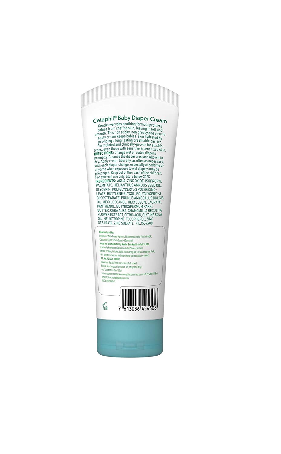 Cetaphil Baby Diaper Cream With Natural Chamomile Body 70gm