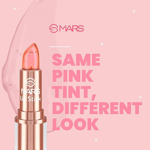 MARS Colour Changing Tinted Balm Lipstick | Hydrating & Moisturising Lip Balm for Women (3.5 g) (04-LIGHT PINK)