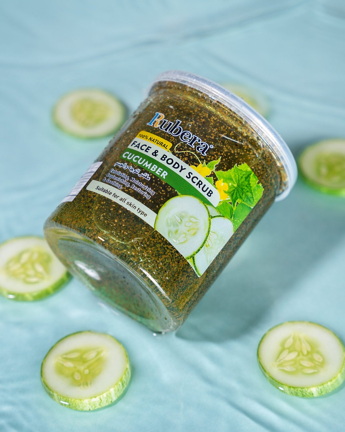 Rubera Cucumber Face and Body Scrub 500ml
