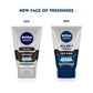 Nivea Men Face Wash All in 1 Charcoal, to Detoxify & Refresh Skin with 10x Vitamin C Effect, for All Skin Types 100g