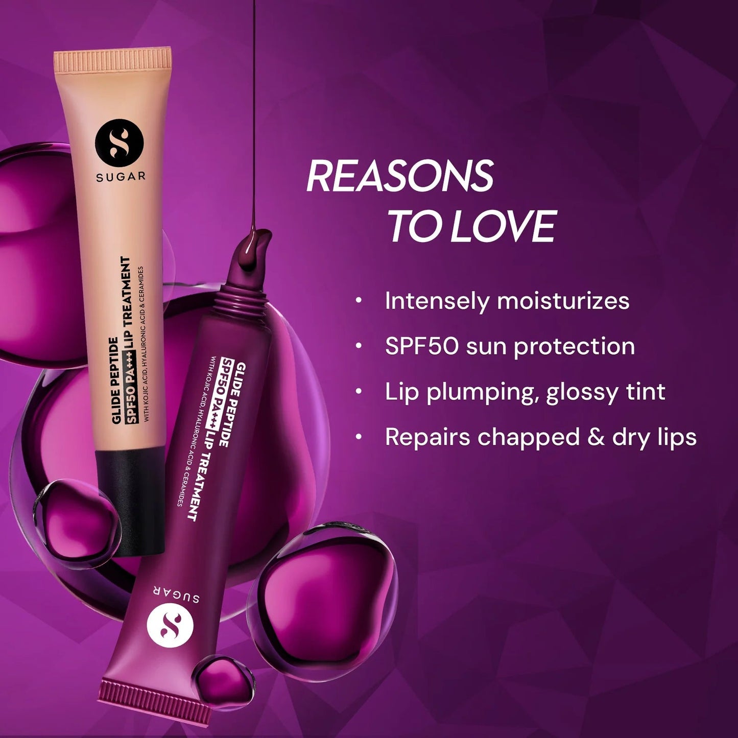 Sugar Glide Peptide SPF50 PA+++ Lip Treatment 10ml