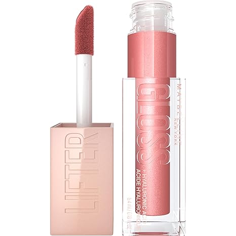 Maybelline Lifter Gloss, Hydrating Lip Gloss with Hyaluronic Acid, High Shine for Plumper 5.4ml